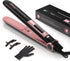 Deogra Flat Iron for African American Hair, Silk Press Flat Irons, Ceramic Tourmaline Ionic Flat Iron Hair Straightener with Keratin & Argan Oil Infused Plates, 1 inch 430? Curling Flat Iron