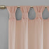 Madison Park Rosette Floral Embellished Cuff Tab Top Solid Single Window Treatments Curtain Panel Drape for Bedroom Living Room and Dorm, 50"x84", Blush