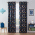 WAVERLY Kids Room Darkening Curtains for Bedroom - Space Adventure 42" x 84" Thermal Insulated Single Panel Rod Pocket Light Blocking Privacy Curtains for Nursery, Navy