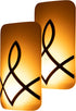 SleepLite LED Amber Night Light, 2 Pack, Candle Glow, Hi/Low Dimmable, Dusk-to-Dawn, Melatonin, Natural Sleep Aid, Ideal for Bedroom, Nursery, Bathroom, 46453, Oil-Rubbed Bronze | Candle Glow