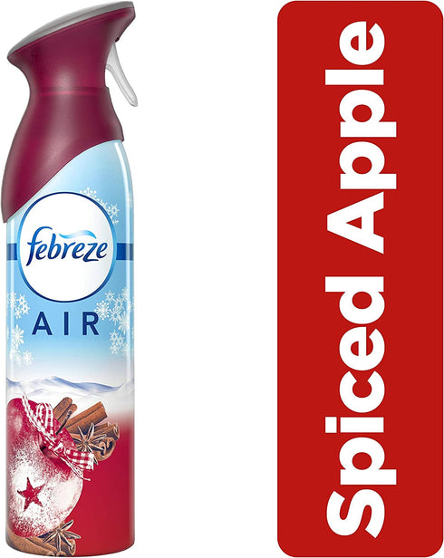 Febreze Air Mist Air Freshener Spray, Winter Collection Limited Edition, Spiced Apple Scent, 10.1 oz. (Pack of 3)