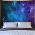 Lahasbja Galaxy Tapestry Blue Starry Sky Tapestry Universe Space Tapestry Wall Hanging Psychedelic Tapestry Mysterious Nebula Stars Wall Tapestry for Living Room Dorm
