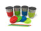 UpPeak 4 Pack 16 oz Stainless Steel Cups with Lids and Straws, ECO, BPA Free Drinking Tumblers (Assorted)