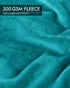 Utopia Bedding Fleece Blanket King Size Turquoise 300GSM Luxury Fuzzy Soft Anti-Static Microfiber Bed Blanket