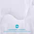 HOMBYS Lightweight Twin Down Alternative Quilted Comforter Twin Size - All Season Plush Microfiber - Machine Washable Duvet Insert- Warmth Bed Comforter ( Twin, White)
