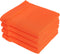 Homaxy 100% Cotton Waffle Weave Kitchen Towels, 13 x 28 Inches Super Absorbent and Machine Washable Dish Towels for Drying Dishes, 4-Packs, Orange