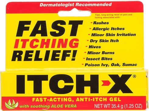 Itch-X Fast-Acting Anti-Itch Gel, 1.25-Ounce (Pack of 4)