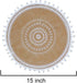 CAPASIN Round Placemats Set of 4, Dining Winter Modern Dinner Braided Beige Boho Round Table and Fall Circle Placemats Boho Runner Kitchen Table Plate Mats Set of 4 (White Ball)