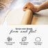 Tuuli Kitchen Classic Wood Rolling Pin with Rotating Center, Beechwood Roller for Pastry, Bread and Pasta Dough, Alternative to Plastic Rolling Pin, 44 x 5.5 cm