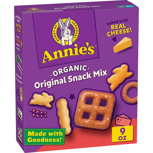 Annie's Organic Assorted Crackers and Pretzels Snack Mix, 9 oz