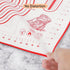 Silicone Pastry Mat Extra Large Non Slip with Measurement, Non Stick, Large and Thick, for Fondant, Rolling Dough, Pie Crust, Pizza and Cookies - BPA Free Easy Clean Kneading Matts,16" x 24", Red