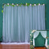 White Sheer Backdrop Curtains Tulle Backdrop Curtain for Parties Wedding Baby Shower Bridal Shower Birthday Party Photo Background Decorations 10 ft X 8 ft