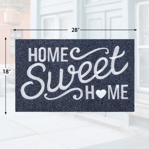 AAZZKANG Welcome Mat Home Sweet Home Doormat with Non Slip Rubber Backing Durable Outdoor Door Mat Easy Clean Heavy Duty Indoor Mats for Front Door Entrance