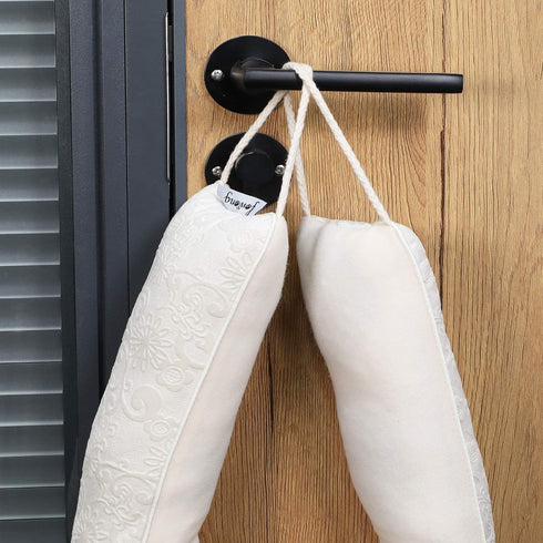 fowong 36 Inch Draft Stopper, Bottom Door Seal Sound Blocker Weather Strip Heavy Duty Seal Guard Saving Energy Reduce Noise (Beige)