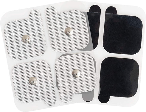 AccuRelief Universal TENS Unit Supply Kit - TENS Unit Pads and Lead Wires - for AccuRelief Single and Dual Channel TENS Devices and TENS Units with Snap Electrodes, 2 Count (Pack of 8) Electrodes.