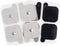 AccuRelief Universal TENS Unit Supply Kit - TENS Unit Pads and Lead Wires - for AccuRelief Single and Dual Channel TENS Devices and TENS Units with Snap Electrodes, 2 Count (Pack of 8) Electrodes.