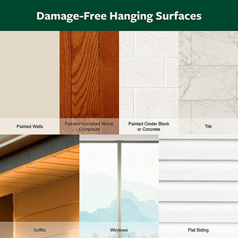 Command Outdoor Light Clips, 16 clips, 20 strips, Water-Resistant Adhesive (17017CLR-AWES)