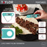 Taylor Precision Products Folding Stem Display Food Instant Read Digital Thermometer, 0.7 Inch LCD Readout, Teal