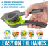 Zulay Metal Lemon Lime Squeezer - Manual Citrus Press Juicer (Gray and Lime Punch)