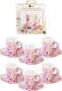 Talking Tables BG-CUPSET Blossom Party Paper Tea Cups, Pack of 12, Height 8cm, 3", Pink and Gold