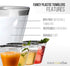 Stock Your Home Silver Rim 9 Ounce Clear Plastic Cups (100 Pack) Disposable Party Cups - Old Fashioned Reusable Plastic Tumblers for Weddings, Parties and Everyday Use