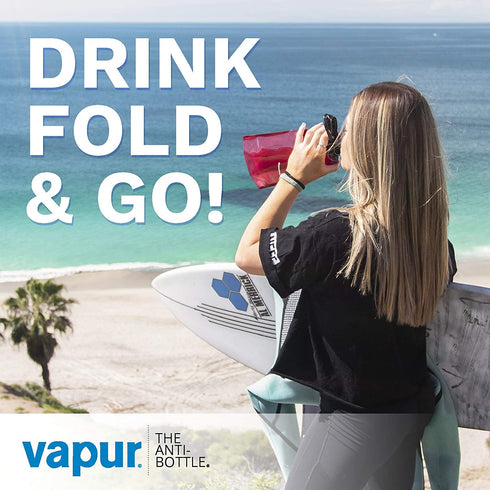 Vapur Solid Flexible Water Bottle - with Carabiner