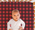 The Peanutshell Crib Sheet Set for Baby Boys or Girls | Red, Black & Grey Buffalo Plaid | 2 Pack Set