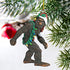 Design Toscano DB383084 Bigfoot, the Christmas yeti with Sabta's hat Funny Christmas tree decoration, polyresin, full color, 7.5 cm,Brown