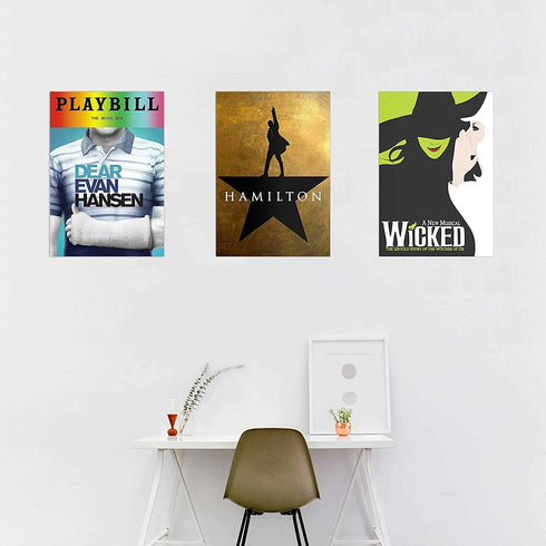 American Musical Posters 8PCS Prints Decor Wall Art Print for Bedroom Living Room 11.5 x 16.5 inch