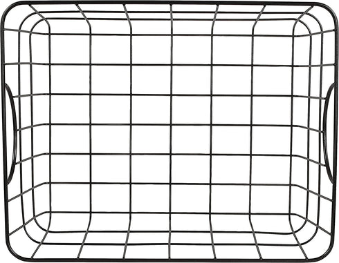 Spectrum Diversified 08410 Wire Pet, Toy, Office, Dorm Storage Bin Organizer, Utility Basket, One Size, Black