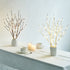 Birchlitland Lighted Brown Branches 18IN 70L Warm White Fairy Lights, LED Willow Branch Lights with Timer Battery Operated for Home Bedroom Living Room Vase Decoration
