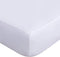 Lux Decor Collection Fitted Sheet - 16 Inches Deep Pocket King Sheets - Ultra Soft 1800 Thread Count Brushed Microfiber Fitted Sheet - Wrinkle, Fade & Shrinkage Resistant (White, King)