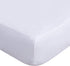 Lux Decor Collection Fitted Sheet - 16 Inches Deep Pocket King Sheets - Ultra Soft 1800 Thread Count Brushed Microfiber Fitted Sheet - Wrinkle, Fade & Shrinkage Resistant (White, King)