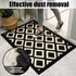 Feivea Indoor Doormat Durable Front Back Door Mat Outdoor Door Rug Resist Dirt Mat for Entryway Kitchen Patio Machine Washable Non Slip Easy Clean Low Pile, 20"x31.5" , Black and White