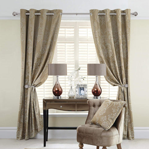 KAMANINA Decorative Curtain Drapery Holdbacks, Netted Texture Finials, Antique Silver(2 Pair/4 Pack)