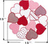 Valentine's Day Red Heart Placemats Set of 4, 15 Inch Round Place Mats for Dining Table, Mother's Day or Wedding Table Decoration,14th February Gifts