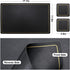Placemats,Place Mats Coaster for Dinner Table Set of 4 Leather Placemats ,Heat-Resistant Non-Slip Washable Insulation Placemats Modern Fashion Style Placemats,4 Placemats & 4 Coasters (Black)
