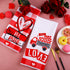 Ruisita Set of 4 Valentines Day Love Dish Towels 28 x 18 Inch Absorbent Red Buffalo Plaid Kitchen Towel Oversized Decorative Towels for Cleaning, Cooking, Baking, Drying