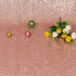 TRLYC Rose Gold Sequin Backdrop Curtains 2 Panels 2x8ft Glitter Rose Gold Curtains Decoration for Wedding Dirthday Party Christmas