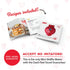 DASH DMWH100HP Mini Maker for Individual Waffles, Hash Browns, Keto Chaffles with Easy to Clean, Non-Stick Surfaces, 4 Inch, Red Love Heart