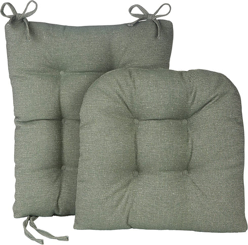 Klear Vu Gripper Saturn Rocking Chair Cushion Set, 2 Piece, 2 Count (Pack of 1), Celadon