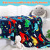 Mermaker Dinosaur Blanket for Boys, Dinosaur Toddler Blanket for Boys and Girls, Cute Dinosaur Blankets for Kids, Toddler Boys Blanket Soft Dinosaur Fleece Kids Blanket for Toddler Bed (50x60 inch)