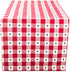 DII Patriotic Stars Check Tabletop Collection for 4th of July Entertaining, Summer Barbeques, Picnics, Indoor/Outdoor Meals, Table Runner, 14x108