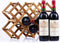 Callenbach Wine Rack Countertop, Wine Bottle Holder Table Wine Racks Freestanding Floor, Wooden Foldable 10 Bottles Wine Storage for Wine Cabinet, Home Kitchen, Dining Room, Pantry, Wine Cellar, Bar