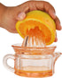 HOME-X Nostalgia Style Glass Citrus Juicer, Manual Juice Press, Retro Nostalgic Lemon, Orange Juicer-2 Pcs-Pink