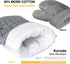 Koroda Oven Mitts and Pot Holders Sets: 550°F High Heat Resistant Oven Mitts with Kitchen Towels Thick Cotton Oven Gloves with Non-Slip Silicone for Cooking and Baking (6Pcs, Grey)