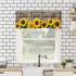 Window Valances Live Love Laugh Sunflower on a Wooden Board 1 Panel, 54 x 18 Inch Window Treatment Decor Curtains Rod Pocket Valances for Kitchen/Living Room