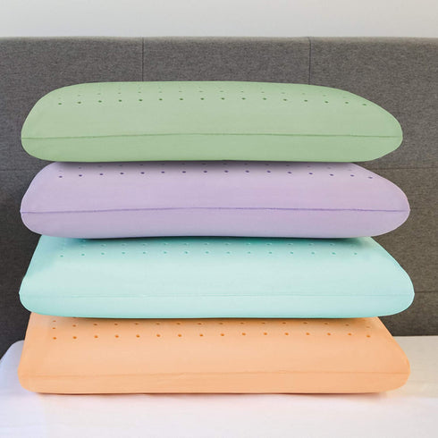 SensorPEDIC Lavender Bed Pillow, Standard (Pack of 1), White/Purple