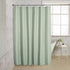 AmazerBath Sage Green Shower Curtain Waffle Shower Curtain, Fabric Shower Curtain Water-Repellent, 12 Metal Grommets, Premium Polyester, Heavy Duty, 72 x 72 Inches, Sage Green