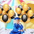 50 Pieces, Graduation Balloons Latex - Black and Gold 2022 Balloons | Black and Gold Graduation Decorations 2021 | Graduation Party Decorations | Congrats Grad Decorations, Class of 2022 Decorations
